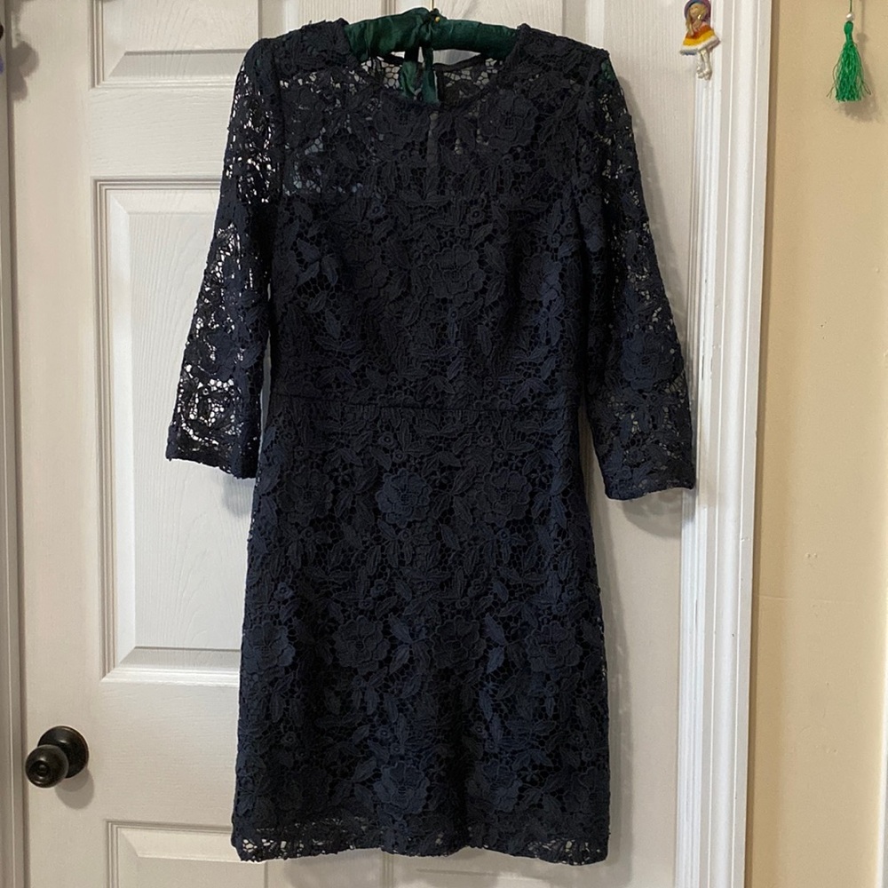 J. Crew Navy Midi Dress